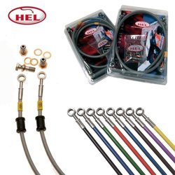 HEL stalen remleidingen voor- en achterzijde / MV-Agusta (niet geschikt voor ABS)