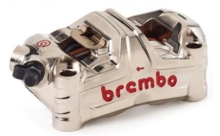 Brembo-HPK GP4-MS MONOBLOC remklauw / CNC/ nikkel coated / 100MM / Kawasaki ZX10R &#039;16 &gt; / H2-R