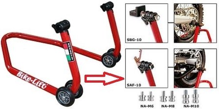 Bikelift paddockstand / universeel / verstelbaar met vork-opname