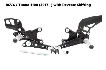 Rear Set Aprilia RSV4 + Tuono 1100 (2017&ndash; ) met reverse Shifting