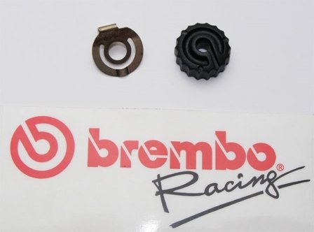 Stelknop + veerplaatje Brembo 15/16/17 en 19RCS pomp