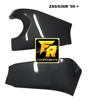 ProFiber carbon/kevlar swingarmcovers / Kawasaki ZX6R