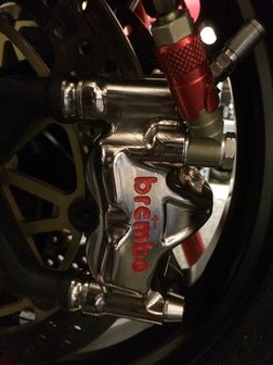 Brembo-HPK GP4-RX remklauw / CNC/ nikkel coated / 108MM / Kawasaki