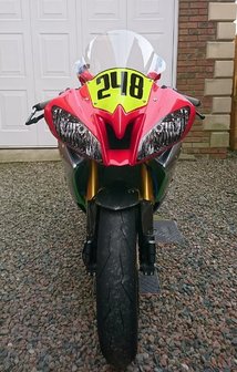 OP=OP Koplamp sticker / Yamaha