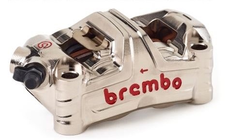 Brembo-HPK GP4-MS MONOBLOC remklauw / CNC/ nikkel coated / 100MM / Kawasaki ZX10R '16 > / H2-R