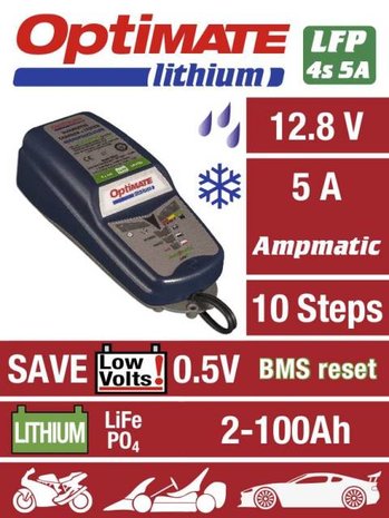 Optimate acculader / Lithium / 5.0A