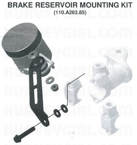 Brembo HPK remvloeistof-reservoir kit 