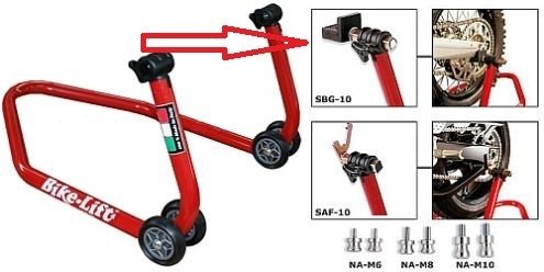 Bikelift paddockstand-dragers / universele opname