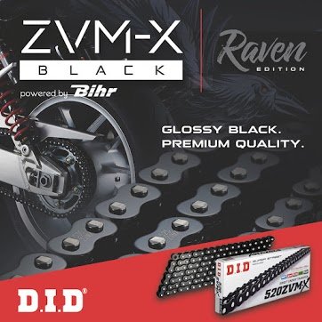 DID 520-ZVM-X Black Raven Edition ketting / 120 schakels