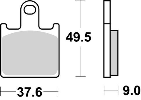 SBS Dual Sinter DS-1 remblokken front / Kawasaki