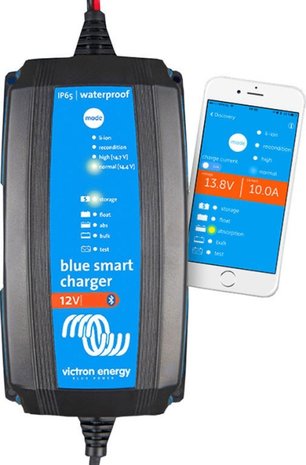 Victron Energy Blue Smart acculader met Bluetooth, geschikt voor loodzuur, Gel, AGM en Lithium accu's !!