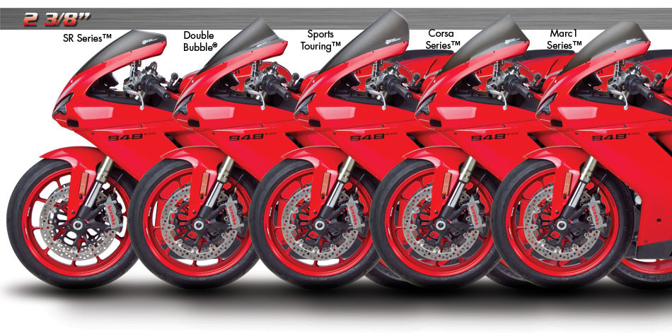 Motor Deflector Voorruit Double Bubble Voorruit Voor 848 1098 1198 Voor 1098S Voor 1198S Voorruit Screen Windgeleiders Zwart Clear Kuipruit(Chrome