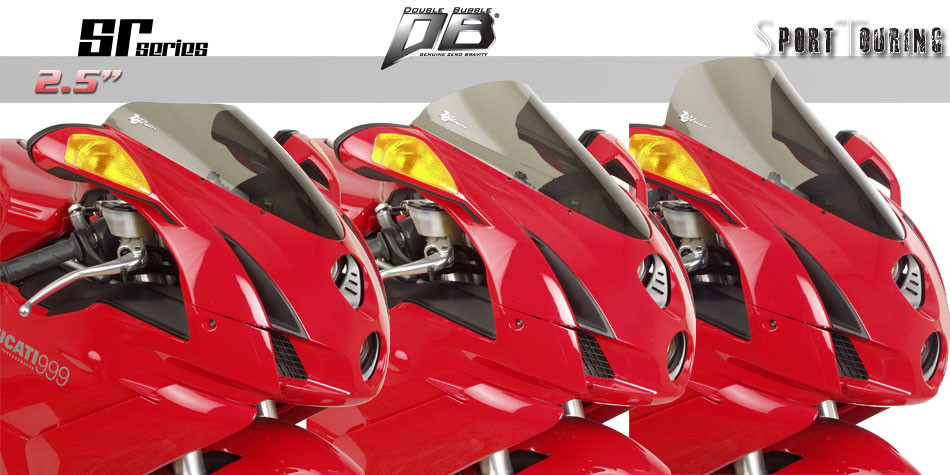 thumbnail: Kuipruit Ducati 1098 / 1198 / 848 - Double Bubble, Zwart Of Doorzichtig