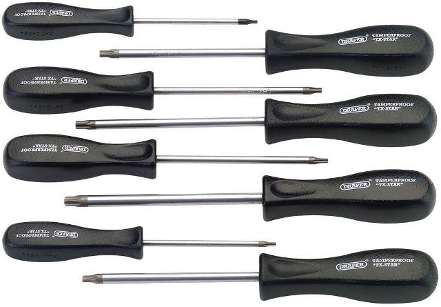 DRAPER Torx®  SCHROEVENDRAAIERSSET / 8 STUKS