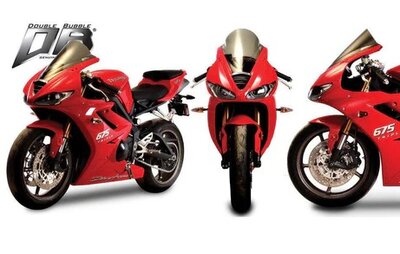 Zero Gravity Double Bubble kuipruit / Triumph Daytona 09-12 / helder